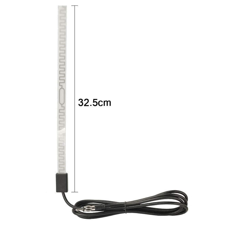 Bingfu Car Hidden Antenna Car Stereo AM FM Radio Antenna Car Windshield Window Glass Hidden Adhesive Mount Antenna Aerial for Vehicle Truck SUV Car Stereo Audio Radio Head Unit CD Media Receiver Glass Mount Hidden Antenna