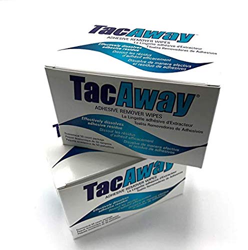Skin-Tac-H Adhesive TacAway Remover Wipes, 50 Count (2 Pack)