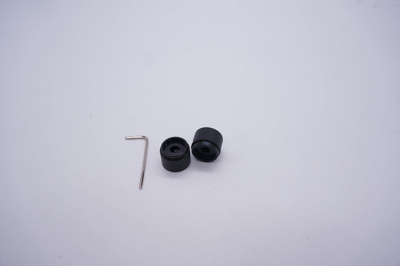 Taiss/2pcs Black Aluminum Electronic Potentiometer Knob for 6mm Diameter Shaft Volume Control Audio Knob Guitar Knob Switch Knob 20mm x 15.5mm Height