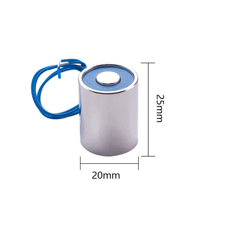 Fielect DC 36V 8000g Electric Lifting Magnet Electromagnet Solenoid Lift Holding Circular Suction-Cup Electrical, 0.1125A 4.05W