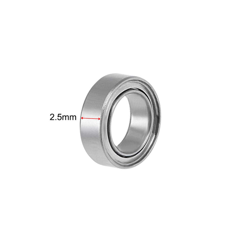 uxcell SMR85ZZ Stainless Steel Ball Bearing 5x8x2.5mm Shielded MR85ZZ Bearings 2pcs