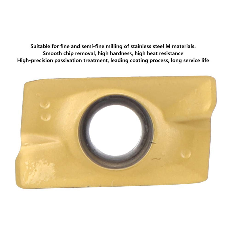 10PCS CNC Carbide Insert Cutter APMT1604 Carbide Inserts Milling Inserts Carbide Lathes with Cement Carbide 15-50 HRC Hardness