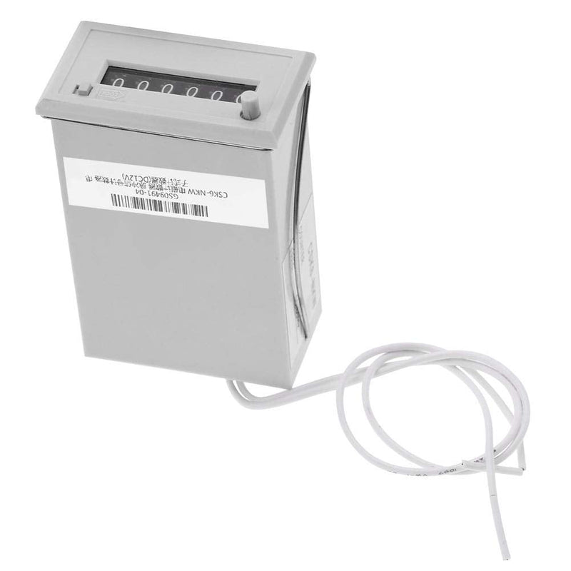 Electromagnetic Counter 6 Digit Pulse Counter CSK6-NKW AC220V / AC110V / DC24V / DC 12V(DC 12V)