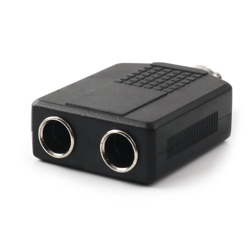 NANYI RCA Male to Two 6.35mm (1/4 Inch) Female Audio Heads, RCA M One-Two 6.35mm F Stereo Interconnect Audio Adapter, 2Pack(RCA M-2x6.35mm F) RCA M-2x6.35mm F