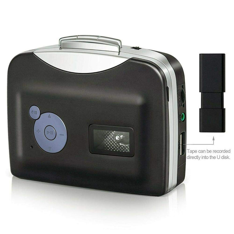 Cassette Player, Portable from Tapes to MP3 Converter Audio Music Player Capture Cassette Recorder USB Cassette Digital Tape MP3 with Headphones