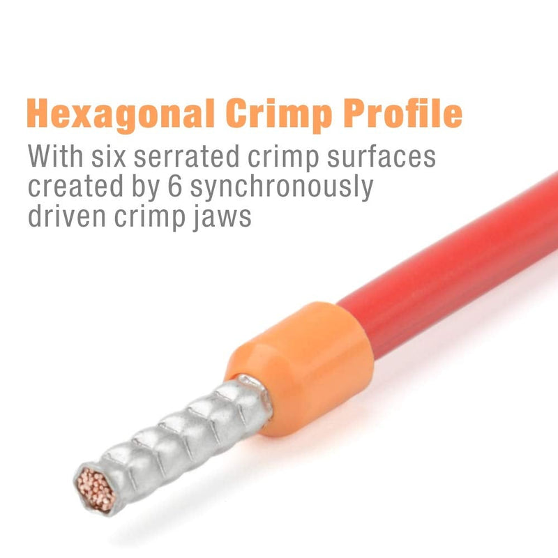 IWISS Self-adjusting Hexagonal Plier for AWG23-10 End-sleeves Ferrule HSC86-6