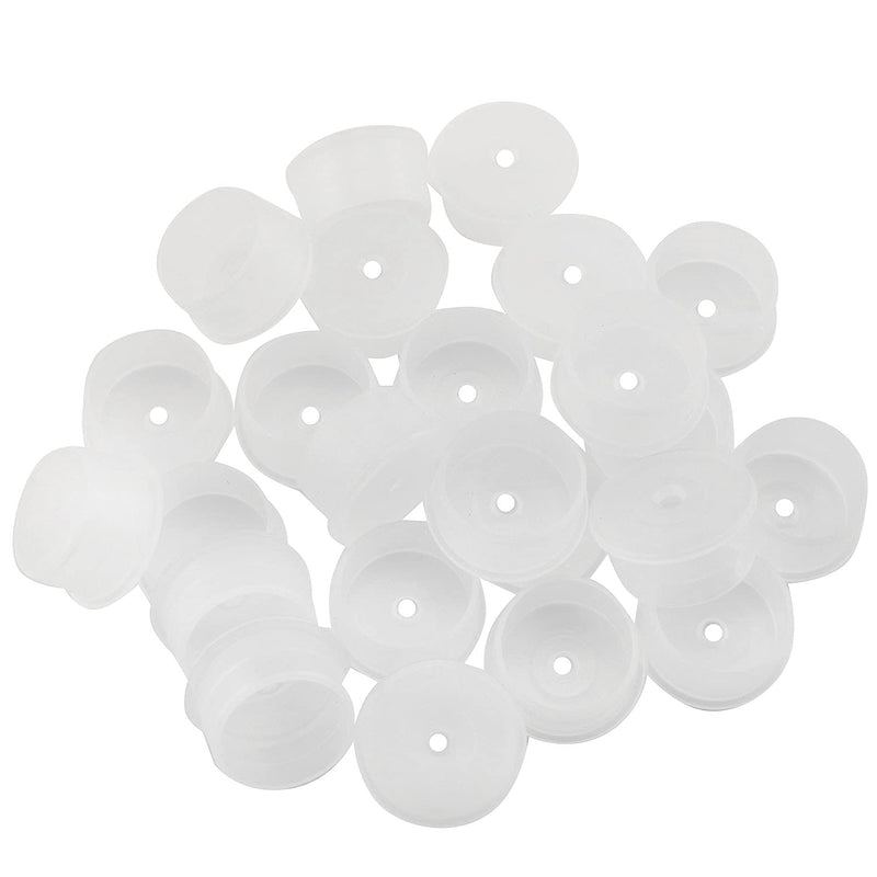 JCBIZ 24pcs Press in Medical Syringe Bottle Adapter 24mm Dosing Adapters for Hospitals, Clinics