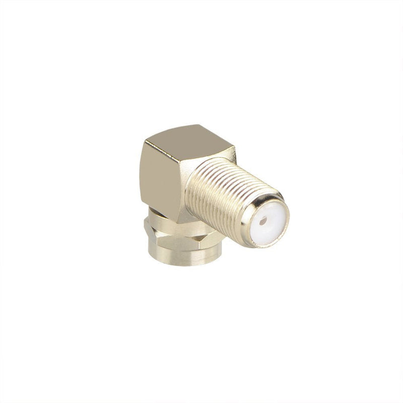 VCE 2-Pack Right Angle F-Type Coaxial RG6 Adapter