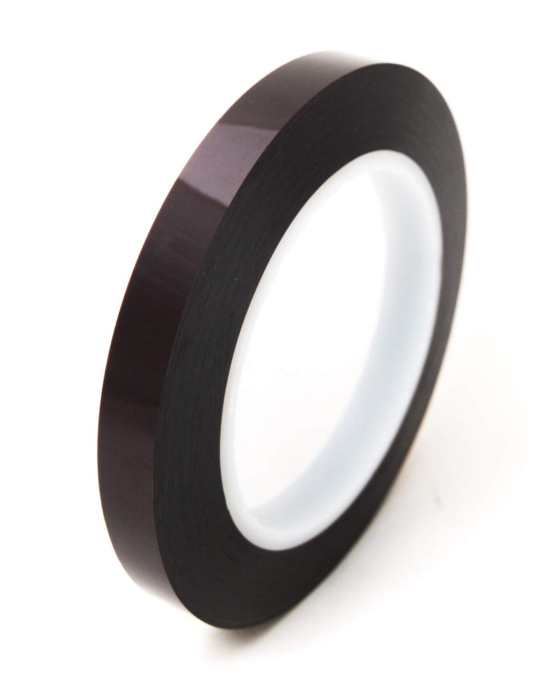 Bertech High Temperature Polyimide Tape, 1/2" Wide x 36 Yards Long, 5 Mil Thick on a 3" Core 0.5 Inches