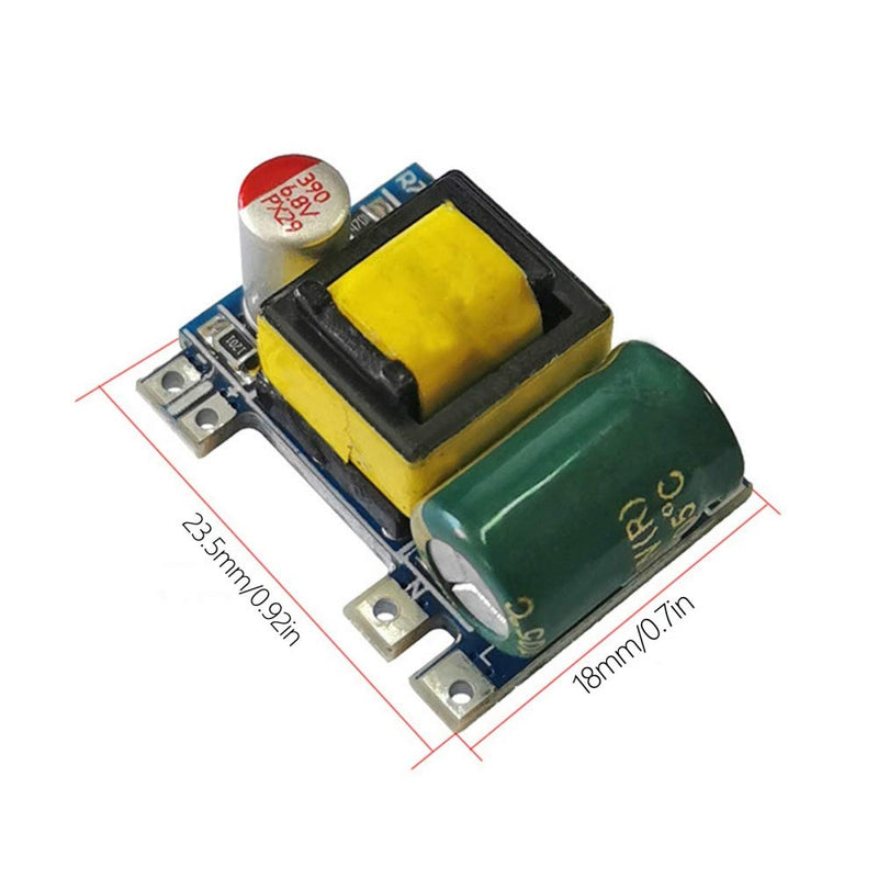AC DC Switching Power Supply Module, 2PCS AC 220V to DC 5V Micro Volume Isolated Switching Power Supply Board Isolated Regulated Power Supply Module