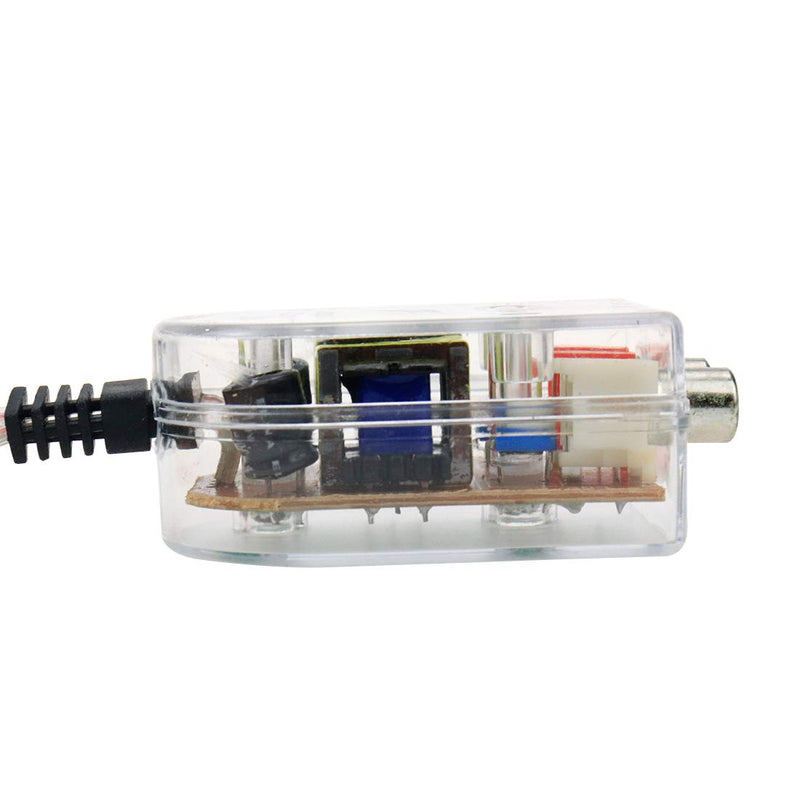 AUTUT 2 Pcs Car High to Low Impedance Converter Audio Signal Adapter Speaker Output to RCA Line Control