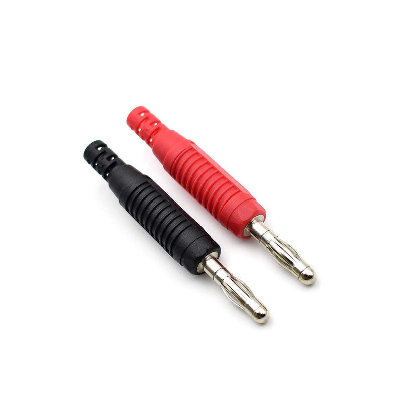 5Colors 4mm Banana Plug Solder DIY Male Connectors Adapters for Multimeter Test Leads Electrical Testing-10Pack 5Colors