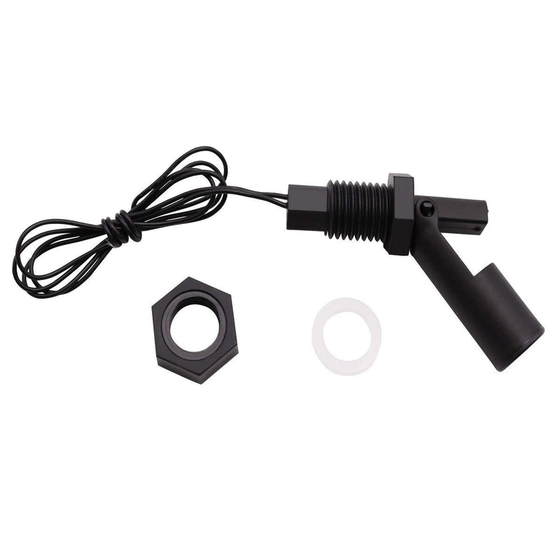 mxuteuk 2 Pcs Side Mounted Horizontal Liquid Float Switch Water Level Sensor Black for Aquariums Tank DPL-1-BK Black Horizontal Liquid Level Float Switch