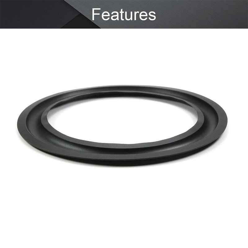 Fielect 8 Inch Speaker Rubber Edge Surround Rings Replacement Parts for Speaker Repair or DIY 1pcs