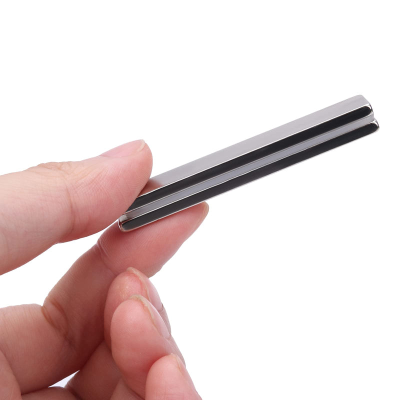 LOVIMAG Strong Neodymium Bar Magnets with Double-Sided Adhesive, Rare Earth Metal Neodymium Magnet for Fridge, Scientific, Shower Door, Office etc, 60 x 10 x 3 mm, Pack of 2 B-60x10x3-2p