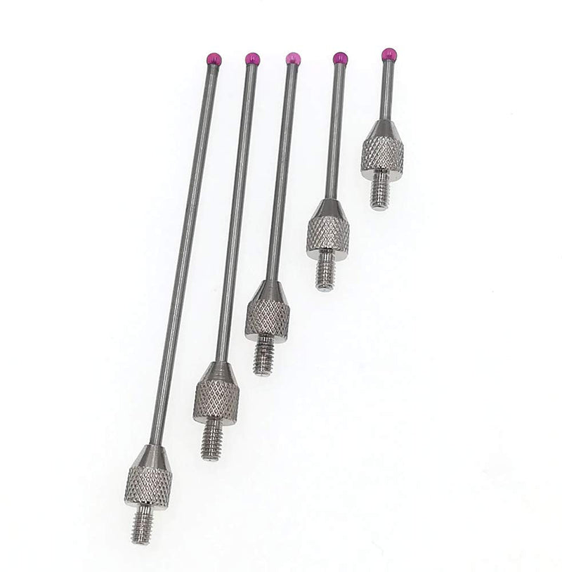 Dial Digital Indicator Contact Point Depth Gauge Stem Ruby Dia 0.0787" M2.5 (A Set(L10/L20/L30/L40/L50)) A SET(L10/L20/L30/L40/L50)
