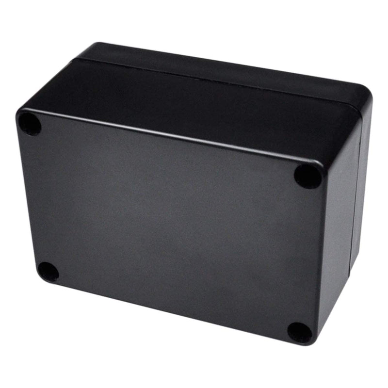 Pack of 2 Waterproof Junction Boxes, Therlan Project Box Electronics Housing, Plastic Surface-Mounted Junction Box IP65, ABS Small Junction Box Electronic Surface-Mounted Box (100 x 68 x 50 mm, Black) 100 x 68 x 50 mm (2 Pieces)