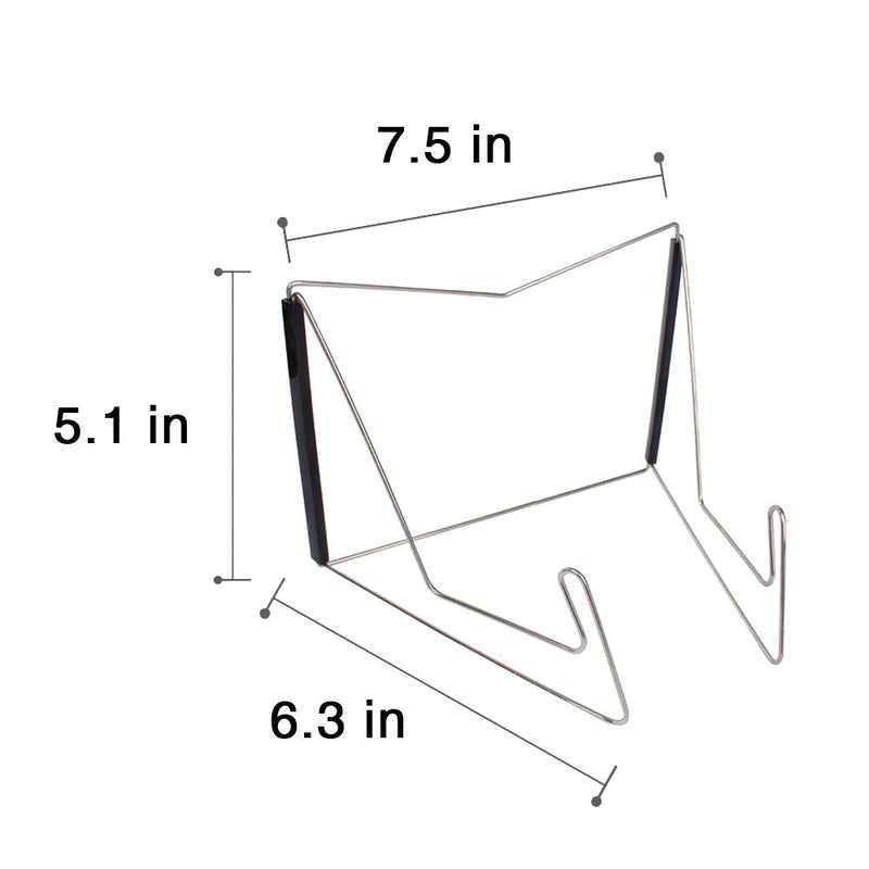 Textbook Stands,Fold-n-Stow Metal Bookstand,Music Book Easel Display Holder,Adjustable Reading Stand,Small Book Rest for Kitchen Counertops,Bookrest for Hardcover Ipad,Cookbook,Recipe