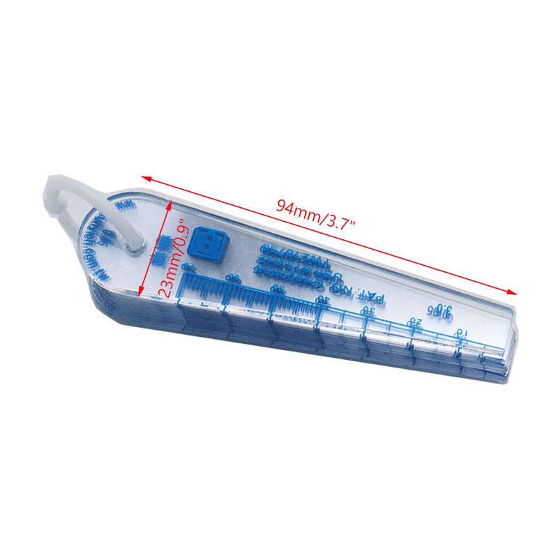 Rannb Plastic Feeler Gauge 0.05mm to 3mm Metric Gap Measuring Tool 21 Leaf 0.05mm-3mm 21 Leafs