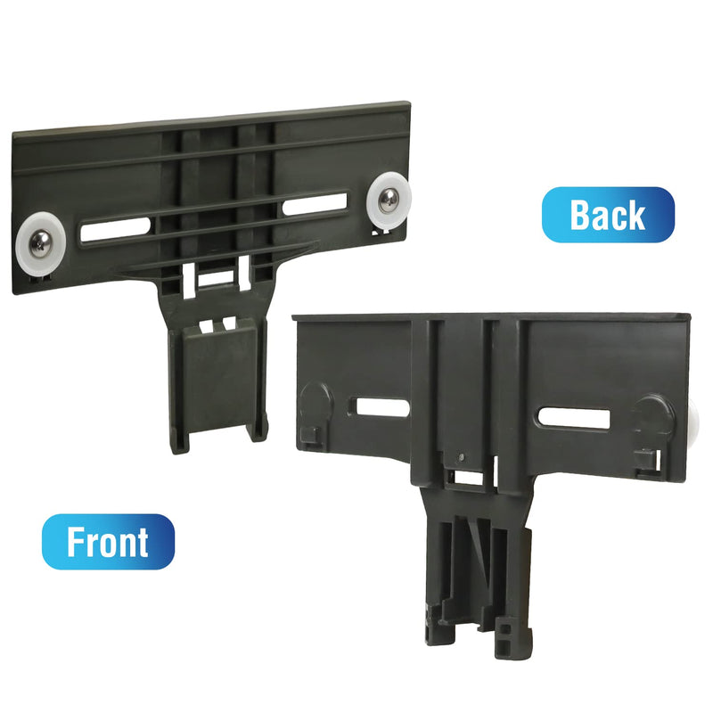 Upgraded W10350375 Top Rack Adjuster With Dishwasher Upgrade Wheels Metal Screw W10195840 W10195839 Rack Adjuster W10250160 Arm Clip Lock W10508950 Slide Rail Stop Clip(Pack of 10)