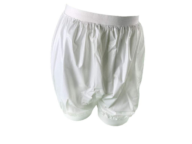 Haian Adult Incontinence Pull-on Plastic Comfort Pants 2 Pack (X-Large, White) X-Large (Pack of 2)
