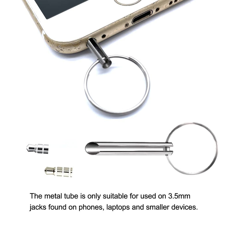 Metal Tube Headphone Plug Extraction Tool- Headphone Tip Removal Tool,Remove Broken Headphone Plug from Headphone Jack of Mobile Devices
