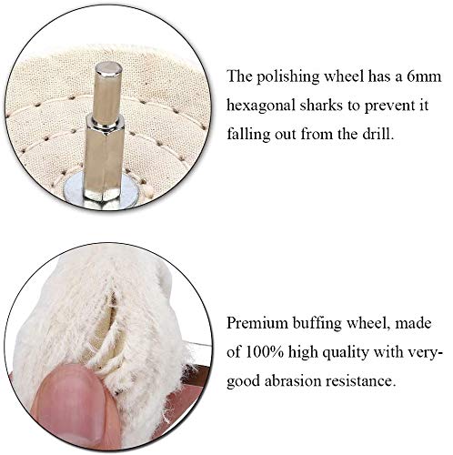 Buffing Polishing Wheel For Drill - 8Pcs Polishing Wheel Cone/Column/Mushroom/T-shaped Wheel Grinding Head With 1/4 Handle For Manifold / aluminum / stainless steel / chrome etc.