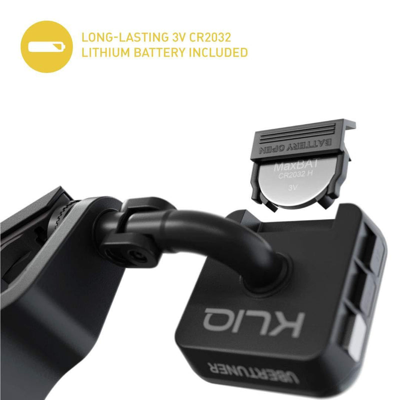 KLIQ UberTuner - Professional Clip-On Tuner for All Instruments (multi-key modes) - with Guitar, Ukulele, Violin, Bass & Chromatic Tuning Modes (also for Mandolin and Banjo)