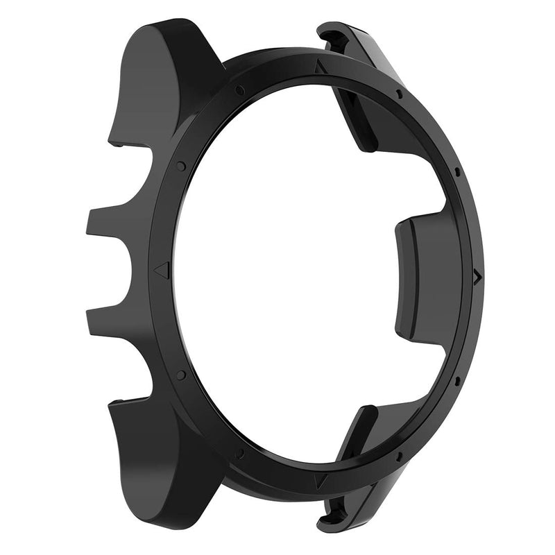 AWADUO for Garmin Forerunner 945 PC Transparent Protective Case Cover, Smartwatch Protective Case Cover for Garmin Forerunner 945/935, Soft and Durable(PC Black)