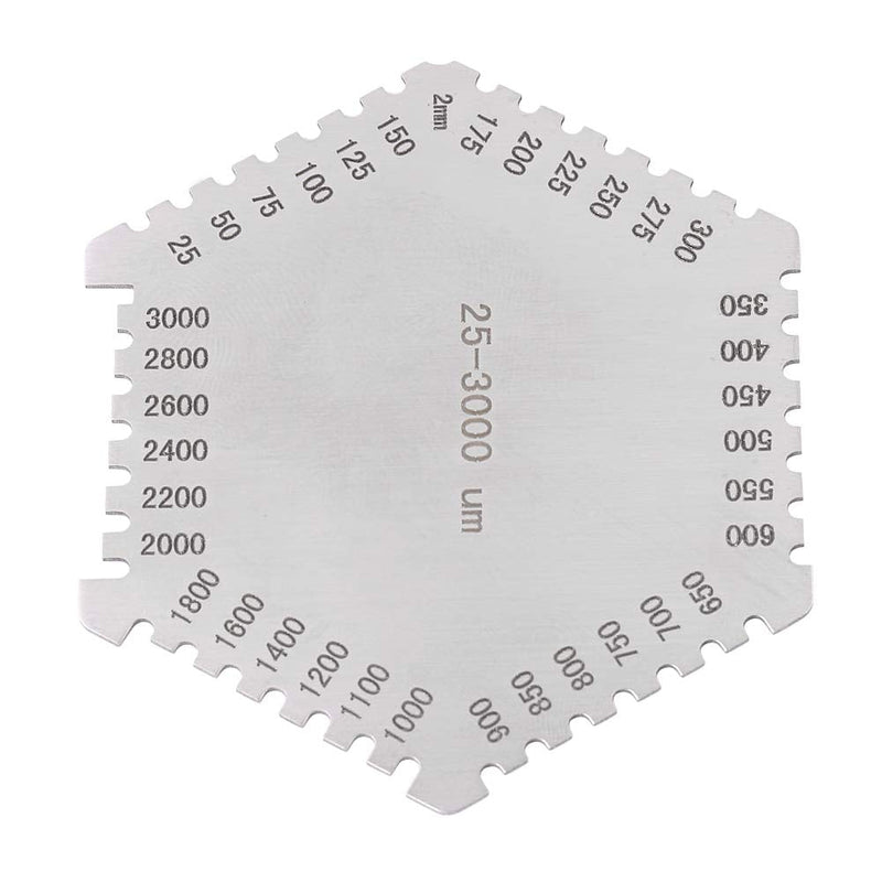 Reusable Stainless Steel Film Comb Wet Film Thickness Gauge Wet Film Gauge for Thickness Measure Paint Coating Thickness