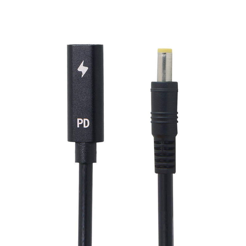 chenyang CY USB C to DC 20V 5.5x2.5mm PD 65W Charge Cable Black DC 5.5x2.5mm