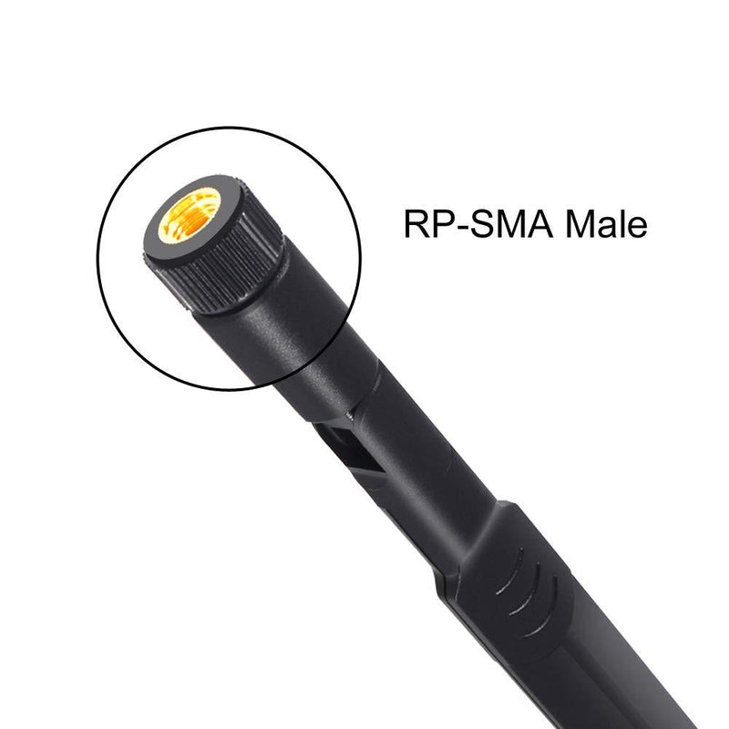 8dBi WiFi Antenna RP-SMA Male Wireless Network 2.4GHz 5.8GHz Dual Band with U.FL/IPEX to RP-SMA Female Pigtail Cable for Mini PCIe Card Wireless Routers, PC Desktop, Repeater, FPV UAV Drone, PS4-2PCS