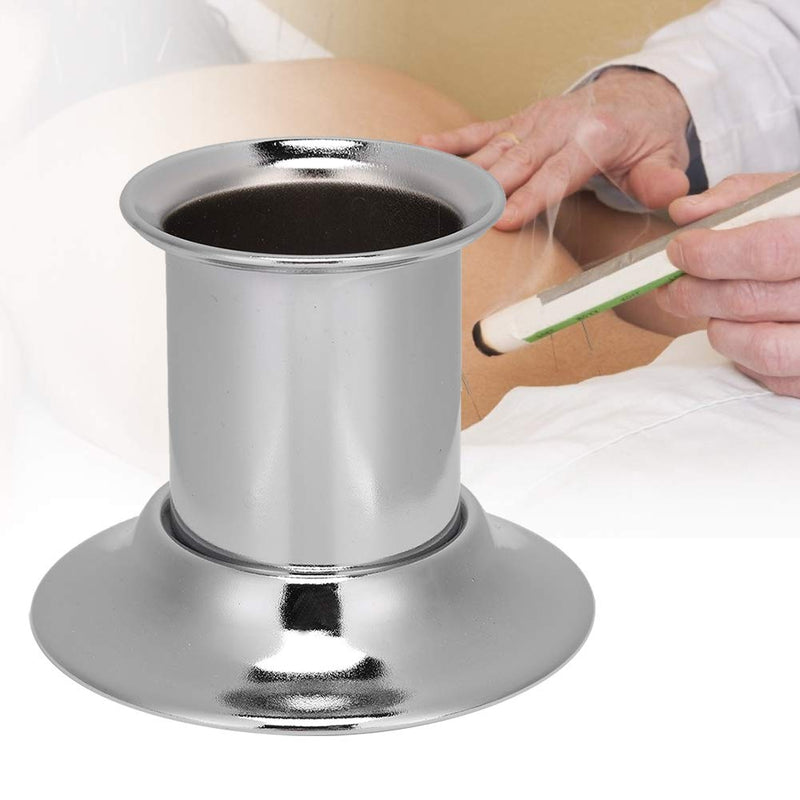 Stainless Steel Moxa Stick Extinguisher, Multi-Specification Optional Moxibustion Roll Extinguisher with Ash Collector Tray Dish Stable Base (4CM) 4CM