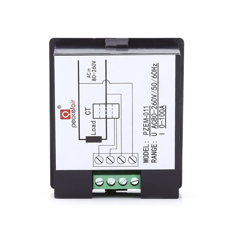 AC Power Meter Digital Monitoring Multimeter Ammeter 100A 80-260V Voltmeter Energy Voltage Current Electrical Tester with CT