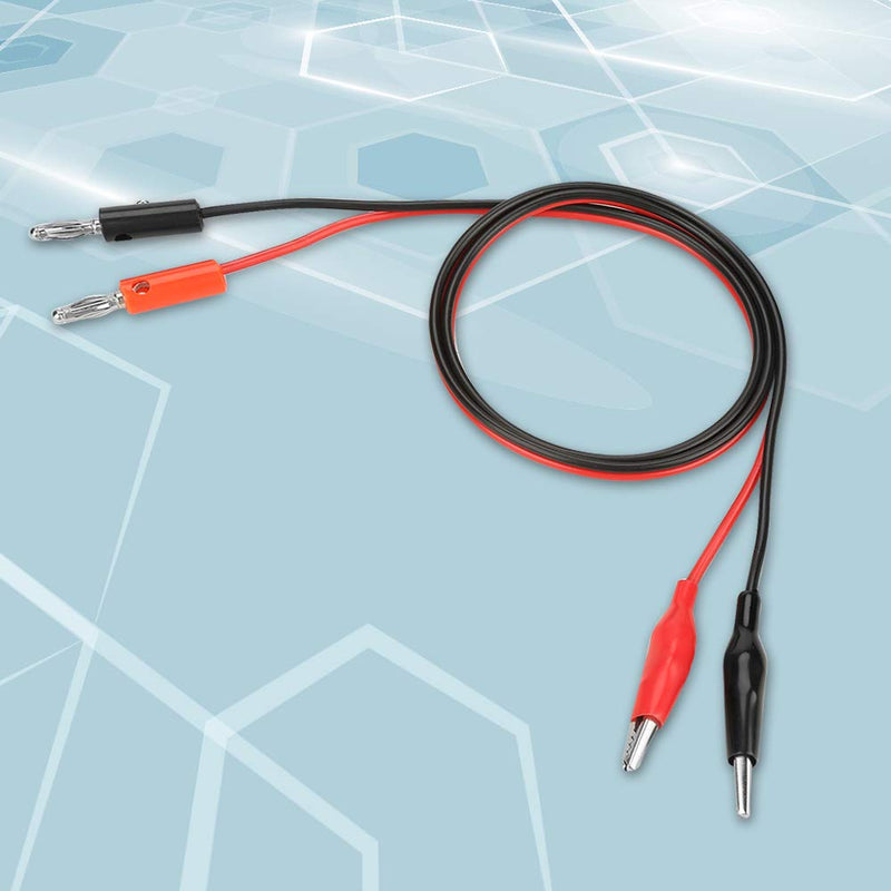 Output Cable Line Multimeter Banana Plug to Crocodile Alligator Clip Test Probe Lead Wire 30V 5A 80cm for Adjustable DC Regulated Power Supply