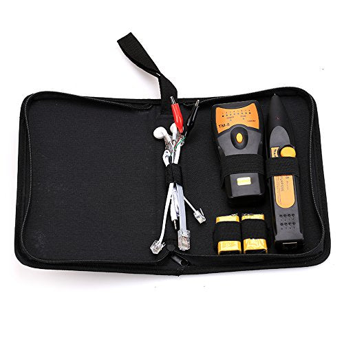TM-8 RJ11 RJ45 Cat5 Cat6 LAN Network Cable TesterTelephone Wire Tracker Toner Detector Line Finder