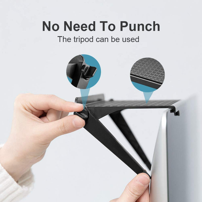 2 PCS TV Screen Top Shelf Monitor Mount Organizer for Computer Monitor/Flat Screen TV Platform Adjustable Screen Bracket Installation Desktop Computer Monitor Streaming Cable Amazon Fire TV top 11" 2 PCS 11.81 in