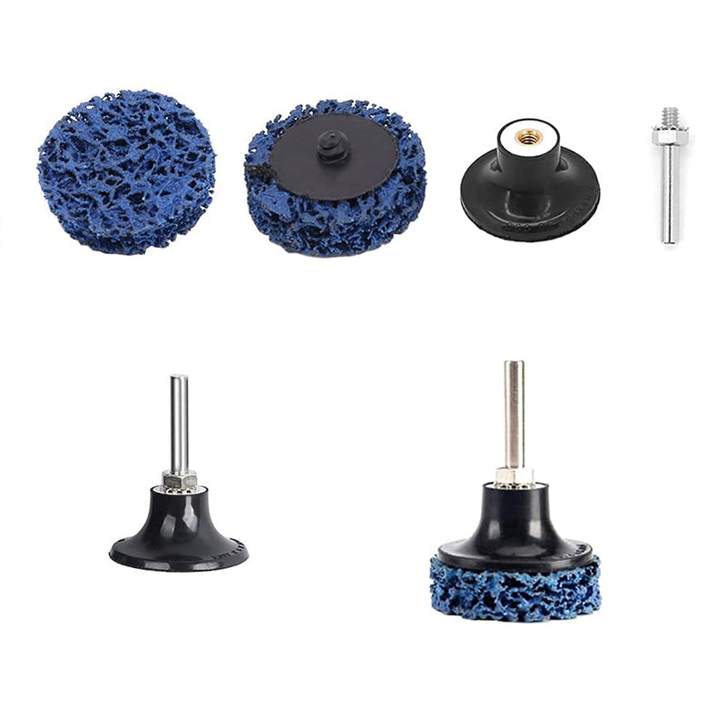 Yuhtech sanding disc set, 46 pieces 2 inch 50 mm serrated disc cleaning disc set sanding discs flap discs