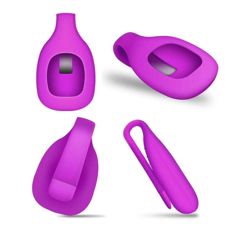 EverAct Clip Holder Compatible with Fitbit Zip (Set of 4) 4 Pack:WHITE PURPLE RED ORANGE