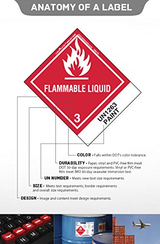 Labelmaster NUMBER0R"Number 0" Labels, 3 1/2", Clear Vinyl (Pack of 50)