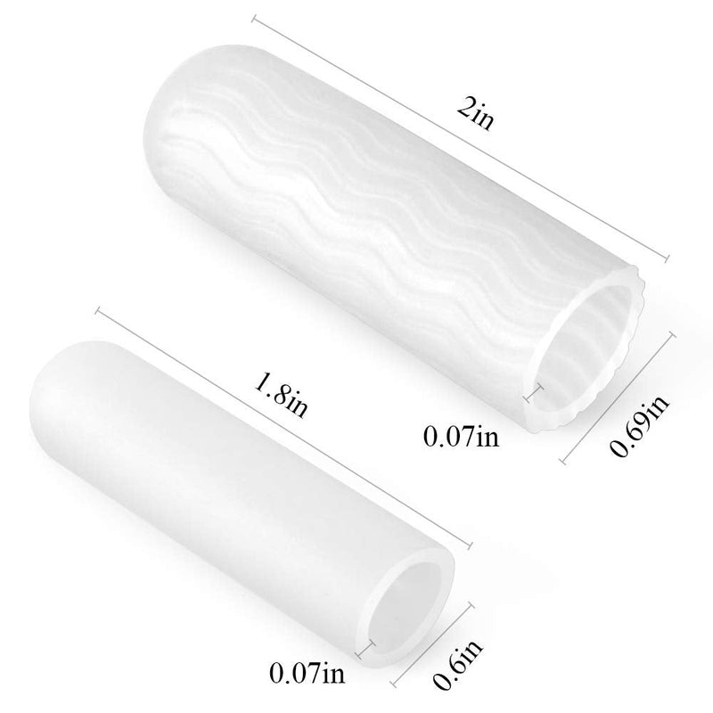 HioIoiH Silicone Finger Protectors for Woman, 10 Pack Gel Finger Cots & Protector,Relief from Pain of Finger Tips Cracked, Arthritis