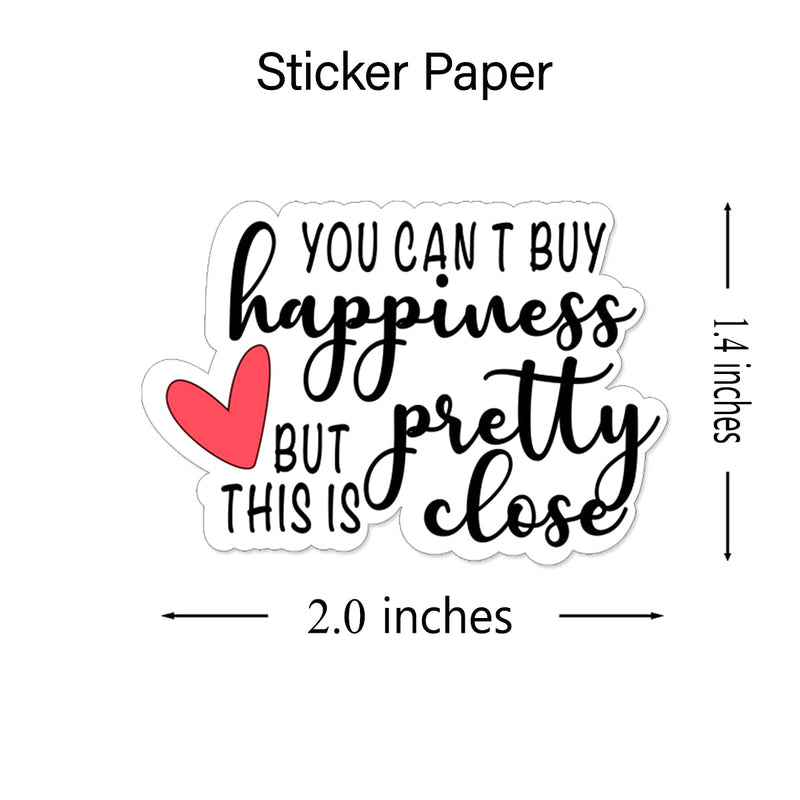 Wailozco 1.5'' Pretty Close Stickers ,Thank You Stickers,Handmade Stickers,Business Stickers,Envelopes Stickers for Online Retailers,Handmade Goods,Small Business,500 Labels Per Roll