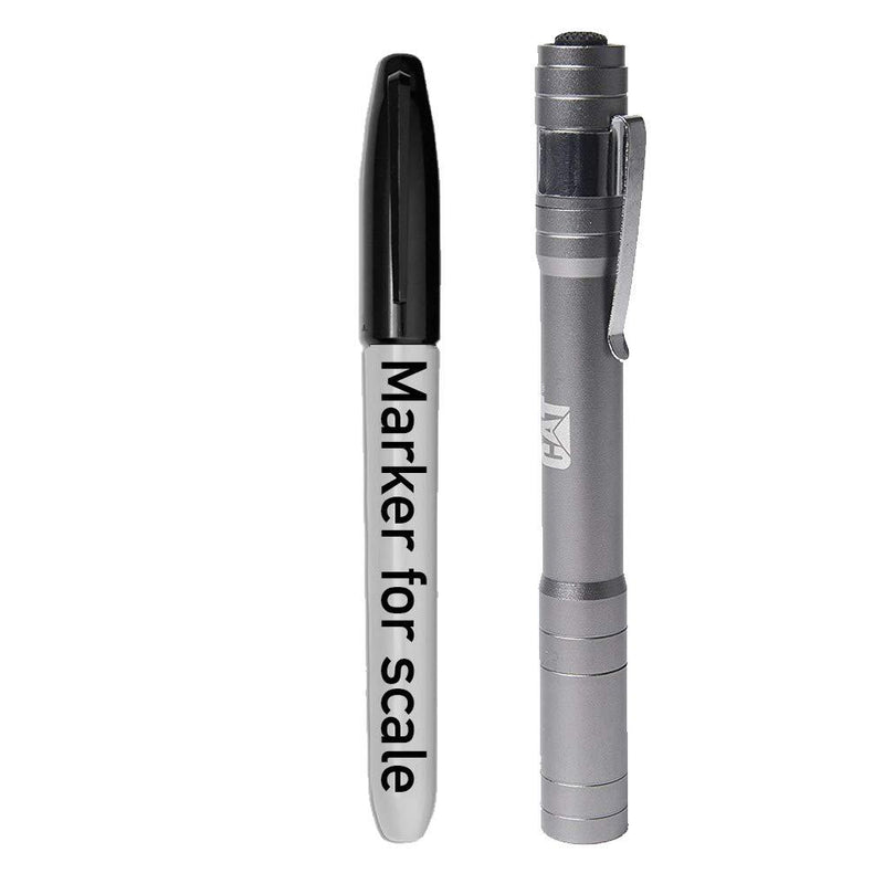 CAT CT2210 Bright Rugged Tactical Pocket Pen Light, Gun Metal, Great for mechanics, nurses, doctors, HVAC, Plumbers, Electricians and outdoors. 1-Pack