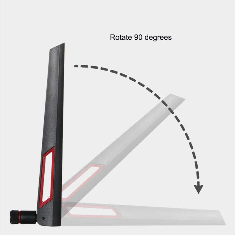 WiFi Antenna Dual Band 2.4GHz 5.8GHz 10 DBI RP-SMA Router for PCI-E WiFi Network Card USB Wireless Adapter Security IP Camera and ASUS RT-AC68u