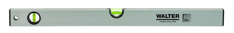 WALTER spirit level set 4 pieces. Spirit level in lengths 40cm, 60cm and 100cm & mini spirit level | with 3 levels for precise measurements, comfortable handling | robust & lightweight aluminum housing