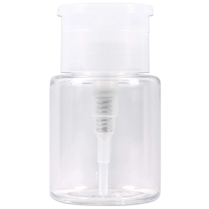 PANA Professional 3.3 oz. Clear No-Labeled Push Down Liquid Pumping Dispenser Empty Bottle