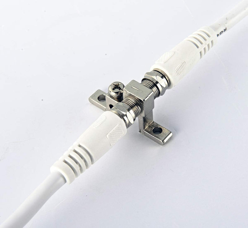 PBD RG6 Coaxial Cable with F-Male Connectors & Female to Female F-Type Coaxial Cable Extension - Grip Caps - 40FT