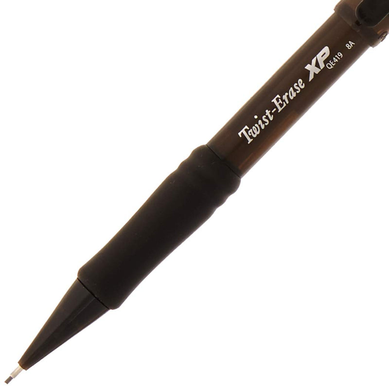 Pentel Mechanical Pencil, Refillable Lead/Eraser, 0.9mm, Smoke (PENQE419A)