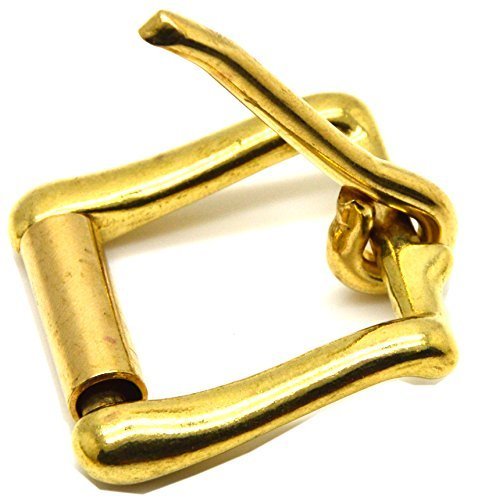 Okones Pack of 4,1'' Inner Width,Solid Brass Rectangle Buckle for Straps Bags Belting Leathercarft (insides 1'') insides 1''