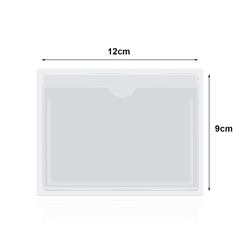 Self-Adhesive Business Card Pockets with Top Open for Loading, Card Holder for Organizing and Protecting Your Cards or Photos, Crystal Clear Plastic (3.6 x 4.8 Inches, 30 Packs)